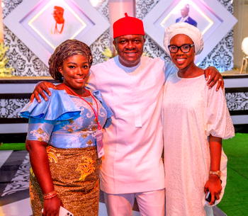 Valentine Ozigbo condoles with Governor Ifeanyi Okowa as he buries father