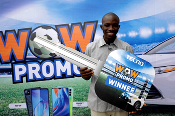 TECNO’s WOW Promo gifts lucky winner a car