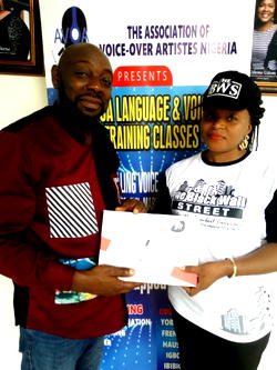 Segun Arinze thanks Black Wall Street for empowering Voice-Over Artistes in Nigeria