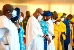 VIDEO: Pastor Adeboye, Governor Akeredolu others at Governor Dapo Abiodun’s dad burial in Iperu-Remo