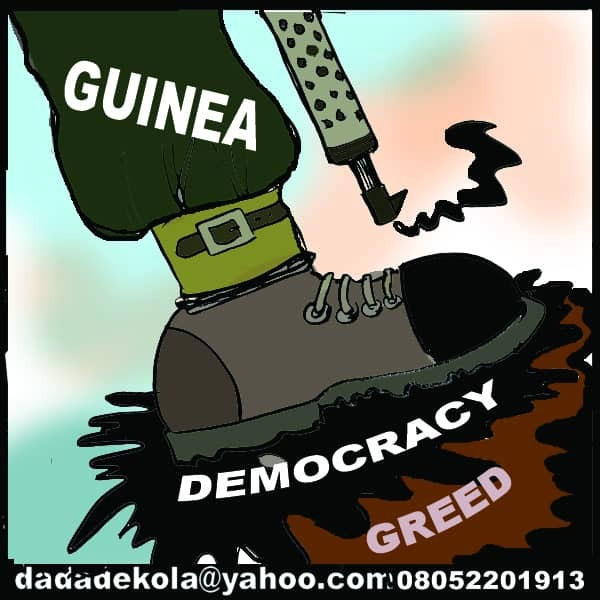 Cartoon: Guinea, Democracy, Greed