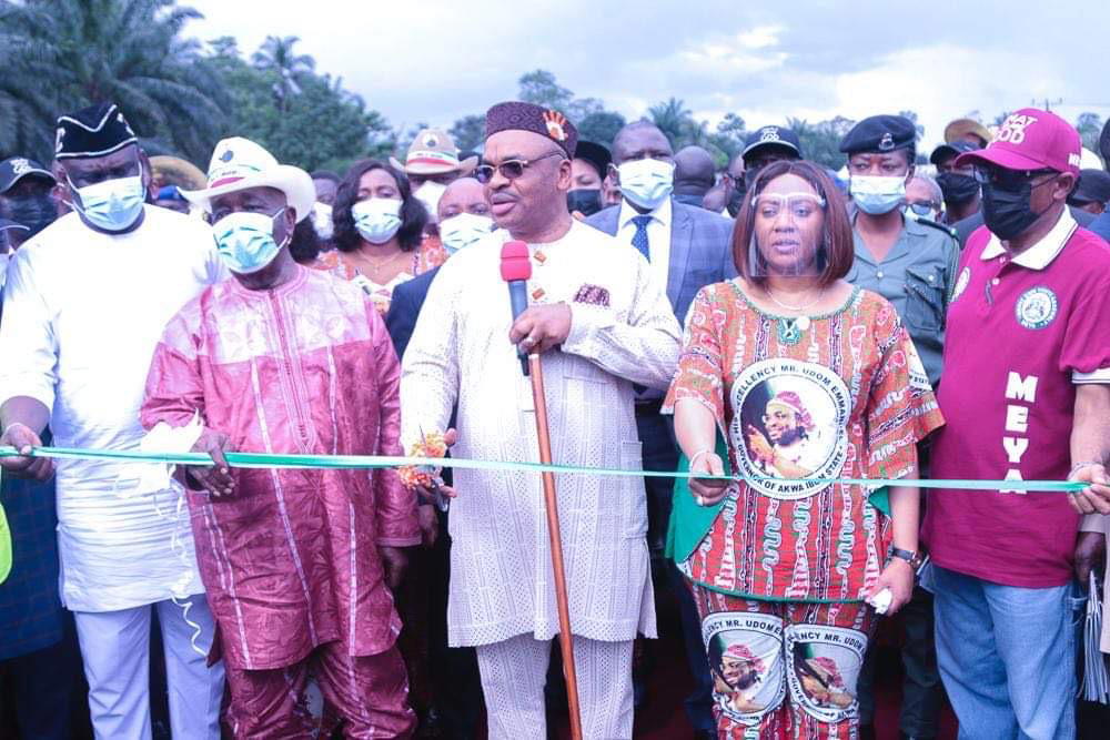 Gov Emmanuel inaugurates road, 300m twin bridges in Obot Akara, awards ...