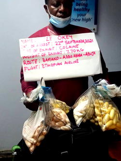 Drug War: NDLEA nabs trafficker with N2.3billion cocaine at Abuja airport