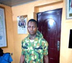 How police arrested fake soldier in Ogun