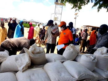 NEMA commences routine food distribution for 35,508 households of IDPs in Borno