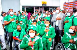 PARALYMPIC GAMES:  Sports minister, Amokachi welcome heroic Paralympians