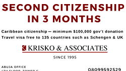 [Advertorial] Second Citizenship Becoming Popular for Nigerian Business People