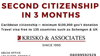 [Advertorial] Second Citizenship Becoming Popular for Nigerian Business People