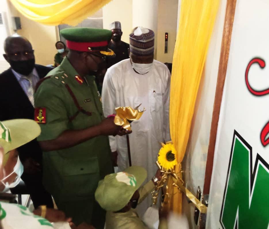 PHOTOS: DG eulogises corps member for donating e-library to NYSC