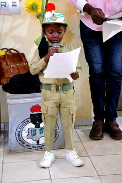 PHOTOS: Corps member donates e-library to NYSC