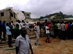 BREAKING: Mother of 2 feared killed, as family members, others trapped in Ondo collapsed building
