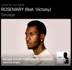 Apple Music picks hot tune, Rosemary by Nigerian rapper, Savage as ‘Track Of The Week’