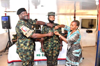 STF Commander decorates 10 newly promoted officers, urges greater service to Nigeria