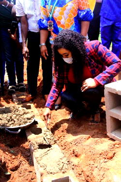 Betta Edu lays foundation stone for Lions Club Multi-Million Diabetes Screening and Treatment Centre