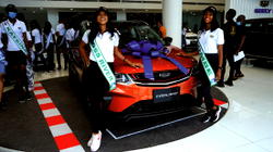 Most Beautiful Girl contestants paints Lagos red with Geely cars
