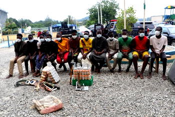 Police burst kidnapping, drugs gangs in Abuja; recover 4 AK 47 rifles, 1,750 rounds of live ammunition