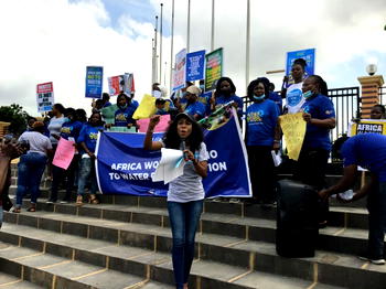 Women storm Alausa, petition Sanwo-Olu over water privatisation