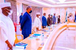 Buhari presides over security meeting in Aso Rock