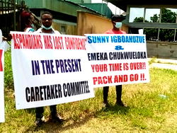 Protest rocks ASPMDA market over leadership