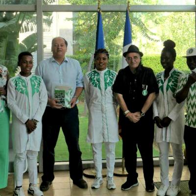 World Track Cycling Championship: French envoy celebrates Nigerian cycling quartet