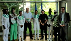 World Track Cycling Championship: French envoy celebrates Nigerian cycling quartet