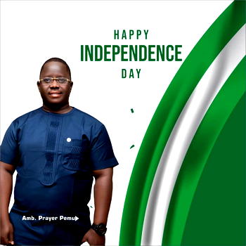 I rejoice with the Govt and people of Nigeria, as we celebrate yet another day in our Nation’s history
