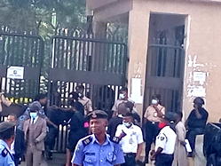 [VIDEO] Kanu’s trial: Heavy security presence at Federal High Court