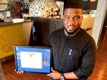 Nigerian-American mechanical engineer, Victor Chiagoziem Aruwah receives Civilian Service Achievement Medal in Germany