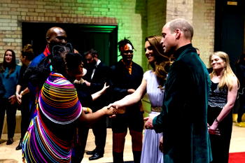 Yemi Alade performs for Royal family at Earthshot Prize