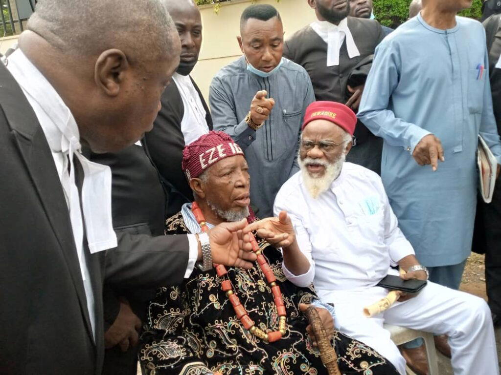 Nnamdi Kanu trial: Former Anambra gov, Ezeife, barred from entering court premises