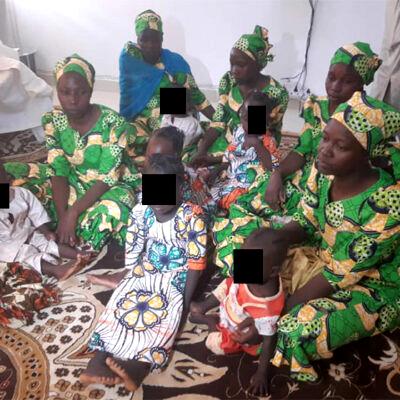 [PHOTOS] Boko Haram Escapees: Zulum receives 6 girls, pregnant schoolgirl, 9 children