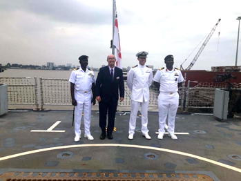 Royal Navy Warship arrives in Lagos; first port visit during Gulf of Guinea Deployment