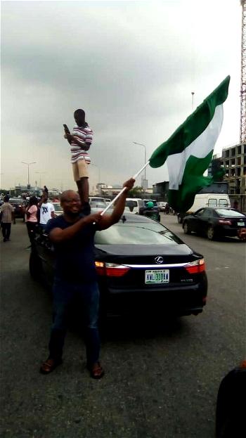 Photos: Nigerian youths marking ENDSARS anniversary