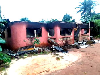 Imo Monarch escapes death, as hoodlums burn palace, houses, vehicles