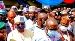 Photo news: Gov Sani Bello, Sen. Aliyu Abdullahi, Sen. Sani Musa, others at APC State Congress in Niger
