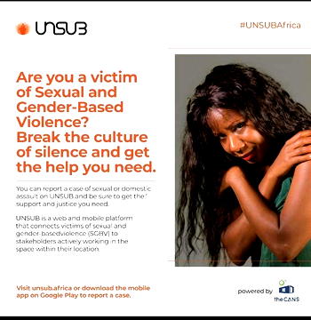 UNSUB campaigns against gender based violence