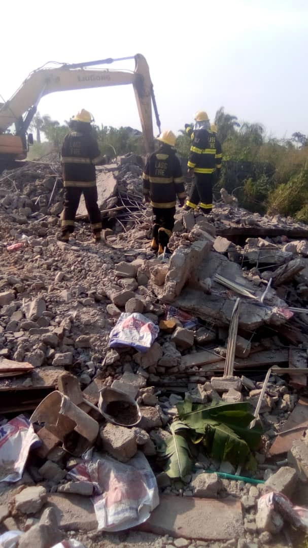 4 construction workers dead, 5 rescued as building collapses in Lagos