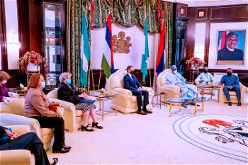 BREAKING: US Secretary of State, Blinken, meets Buhari in Aso Rock