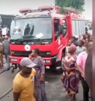 UPDATED: Many feared killed as gas explosion rocks Ladipo in Lagos [photos]
