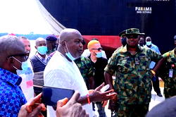 Adam commends Okowa over Ode- Itsekiri bridge project,receives Airforce team