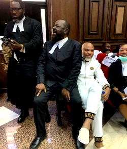 PHOTOS: IPOB leader, Nnamdi Kanu in court