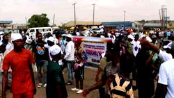 Igboho’s followers protest in Ibadan