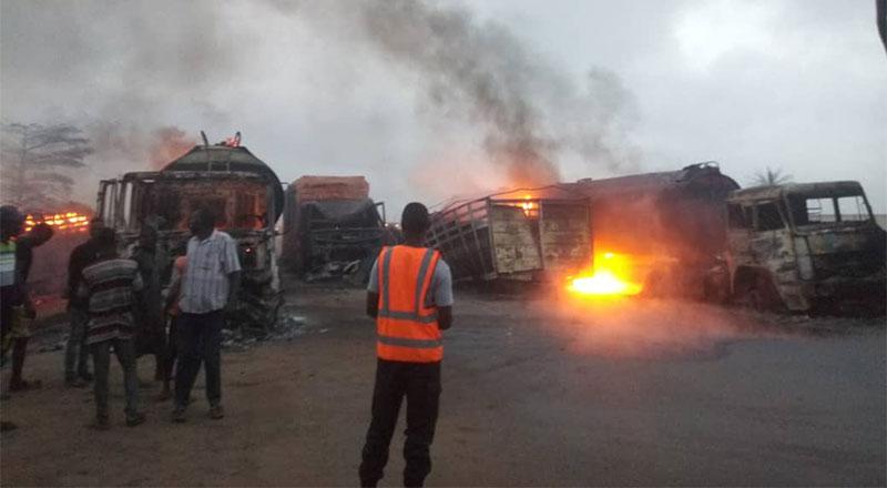 5 die as fuel tanker explodes on Lagos-Ibadan Expressway