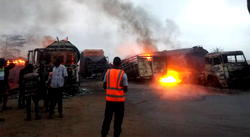 5 die as fuel tanker explodes on Lagos-Ibadan Expressway