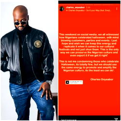 Halloween – Musician, Charles Onyeabor advises Nigerian celebrities to use their platforms to promote Nigerian culture