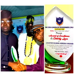 South West pensioners honour Senator Soji Akanbi
