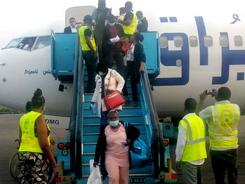 Breaking: Another batch of 158 returnees arrive Nigeria from Libya