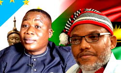 Sunday Igboho commends Nnamdi Kanu for ending sit-at-home