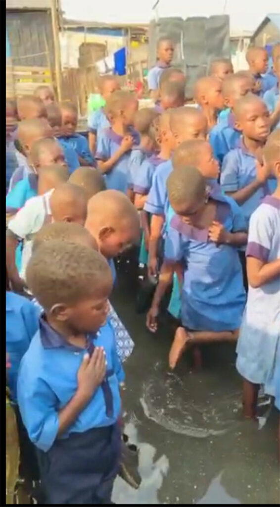 Makoko flooded school caters for 350 pupils free of charge; demolished