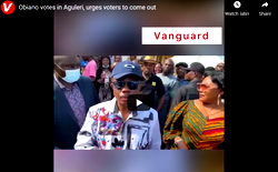 Obiano votes in Aguleri, urges voters to come out